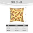 thumbnail image 4 of KLL Hot Dogs Decorative Throw Pillow Covers Velvet Soft for Couch Sofa Bedroom Living Room Outdoor - 20"x20", 4 of 8