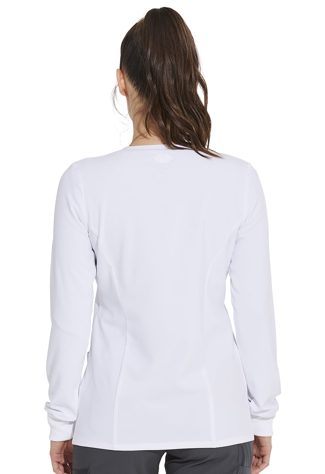 Dickies EDS Essentials Warm Up Scrubs Jacket for Women Snap Front DK305