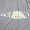 thumbnail image 2 of (darkheathergrey, m) - T-Shirt de Maternité pour Bébé Peeking Drôle de Grossesse pour Futures Mamans, 2 of 5