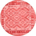 thumbnail image 1 of Ahgly Company Indoor Round Southwestern Red Country Area Rugs, 3' Round, 1 of 4