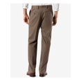 thumbnail image 2 of DOCKERS Mens Brown Pleated, Classic Fit Stretch Pants 38X36, 2 of 2