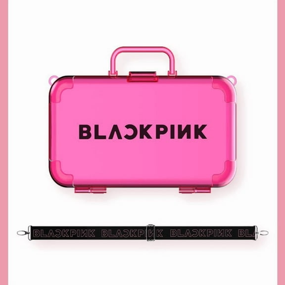 Black Pink Lightstick Storage Box, Powder Hammer Bag with Strap Fans Concert (Light Stick Not Included), STANDARD