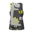 thumbnail image 5 of Haiem Cute Dinosaur Men Workout Tank Top Gym Bodybuilding Sleeveless Muscle T Shirts Athletic Tank Breathable Workout Shirt-4X-Large, 5 of 9