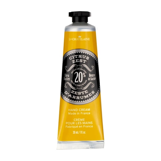 Crema de manos La Chatelaine con 20 % de manteca de karité, tamaño viaje, unisex, para hombre, con aceite de argán orgánico, hidratante, nutritiva y extra rica, fabricada en Francia, sin parabenos, 30