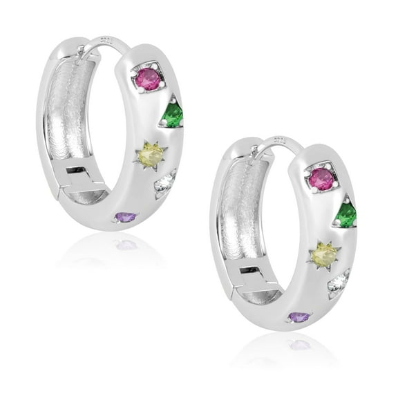 Lancharmed Silver Plated Hypoallergenic Earrings For Women,Zircon Beads Earring Valentines Day Gifts for Her Wife