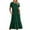 Green, variant on Pntutb Best Womens Summer Dresses Short Sleeve Flowy Tiered Maxi Beach Dress With Pockets