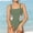 S-Army Green, variant on Ulitacool Girl One Piece Swimsuit Sleeveless Swimsuit – Lace Up Beach Swimwear | Upf 50  Sun Adjustable Straps Lovely Basic Beach Wear 11-12 Years Blue