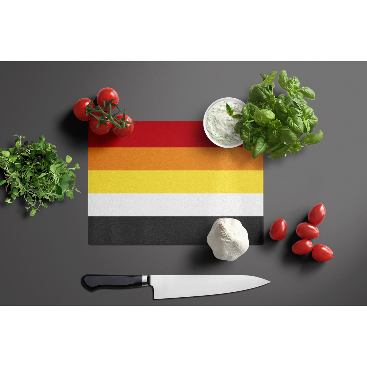 Carolines Treasures CK8004LCB Glass Cutting Board Large, 12H x 16W, multicolor