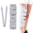 thumbnail image 4 of Knee Support,Knee Immobilizer Three Panel Adjustable Comfortable Knee Support Splint Full Leg Brace Stabilizer M, 4 of 8