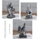 thumbnail image 4 of Decoraciones de plata del hogar de la oficina de la resina de la estatua del dedo de la decoración de la escultura de la mano, dedos aceptables, 4 of 4