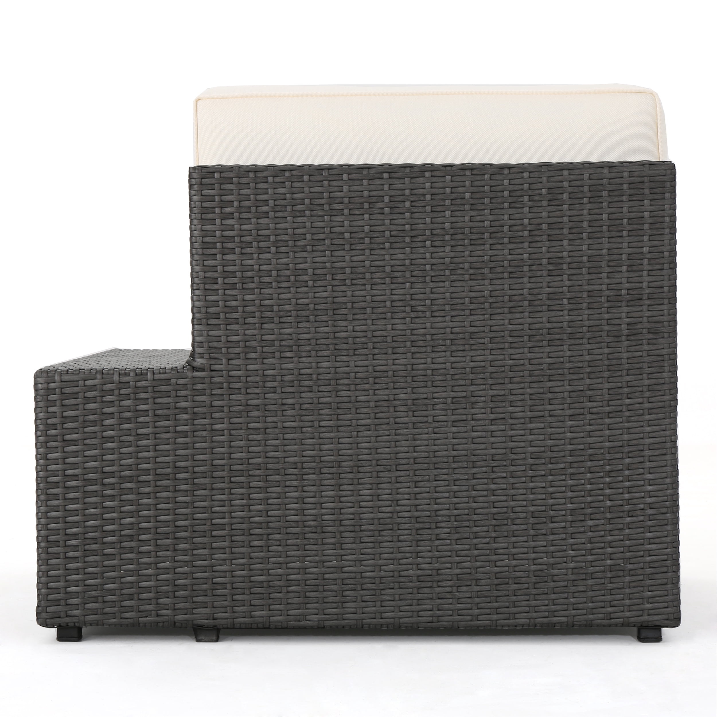 Outdoor 6-piece Grey Wicker Sofa Set