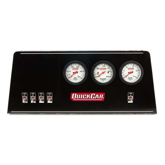 QUICKCAR RACING PRODUCTS Dash Panel NE Mod Ext OP/WT/FP Single Ign partNumber: 61-812-038