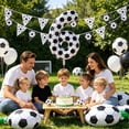 thumbnail image 5 of 40in Black And White Soccer Ball Number 6 Football Balloon Large Digit 6 | Suitable For Birthday Soccer Themed Party Decorations, 5 of 9