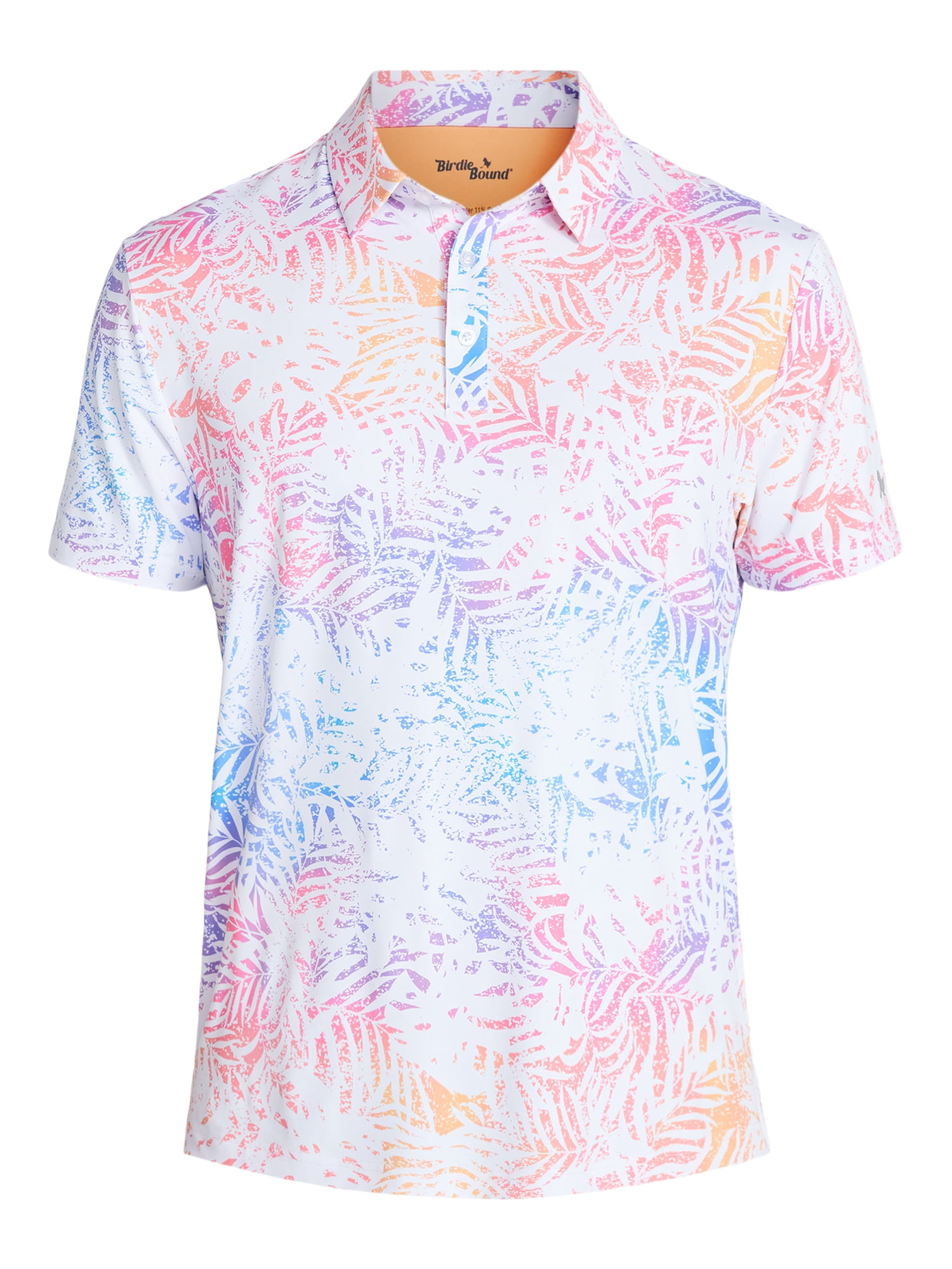 Birdie Bound Men's & Big Men's Novelty Print Golf Polo, Sizes S-5XL