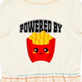 thumbnail image 4 of Inktastic French Fries Powered by Fries Girls Toddler Dress, 4 of 5