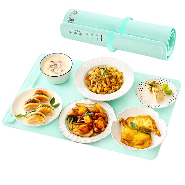 Bandeja eléctrica para calentar alimentos con temperatura y temporizador