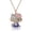 Blue, variant on Hello Kitty Red Enamel and Pave Crystal Pendant Necklace Official License, Gold-Tone 16+3 Hello Kitty Necklace, Sanrio Gifts