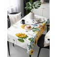 thumbnail image 6 of Eucalyptus Leaves Table Cloth, Waterproof Tablecloth for Rectangle Tables, Sunflowers Spring Watercolor Country Floral Bee Reusable Washable Fabric Table Cover for Restaurant Kitchen Dining 60"x120", 6 of 9