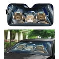 thumbnail image 3 of 3D Custom Maine Coon Space Car Auto Sunshades Windshield Heat Protection Sun Shades Univeral Fit Cars Suv Truck, 3 of 5
