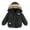 Black, variant on Akiihool Jacket Boy with Hood Boys Jacket Kids Lightweight Soft Warm Zipper Sweatshirt Outerwear (Navy,3 Years)