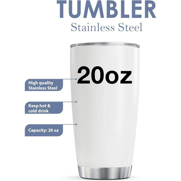 20 oz Stainless Steel US Navy Tumbler Travel Mug - USN Sailor Gift