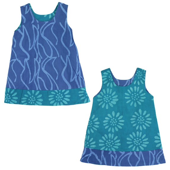 Ghana Batik Girls' Reversible Dress