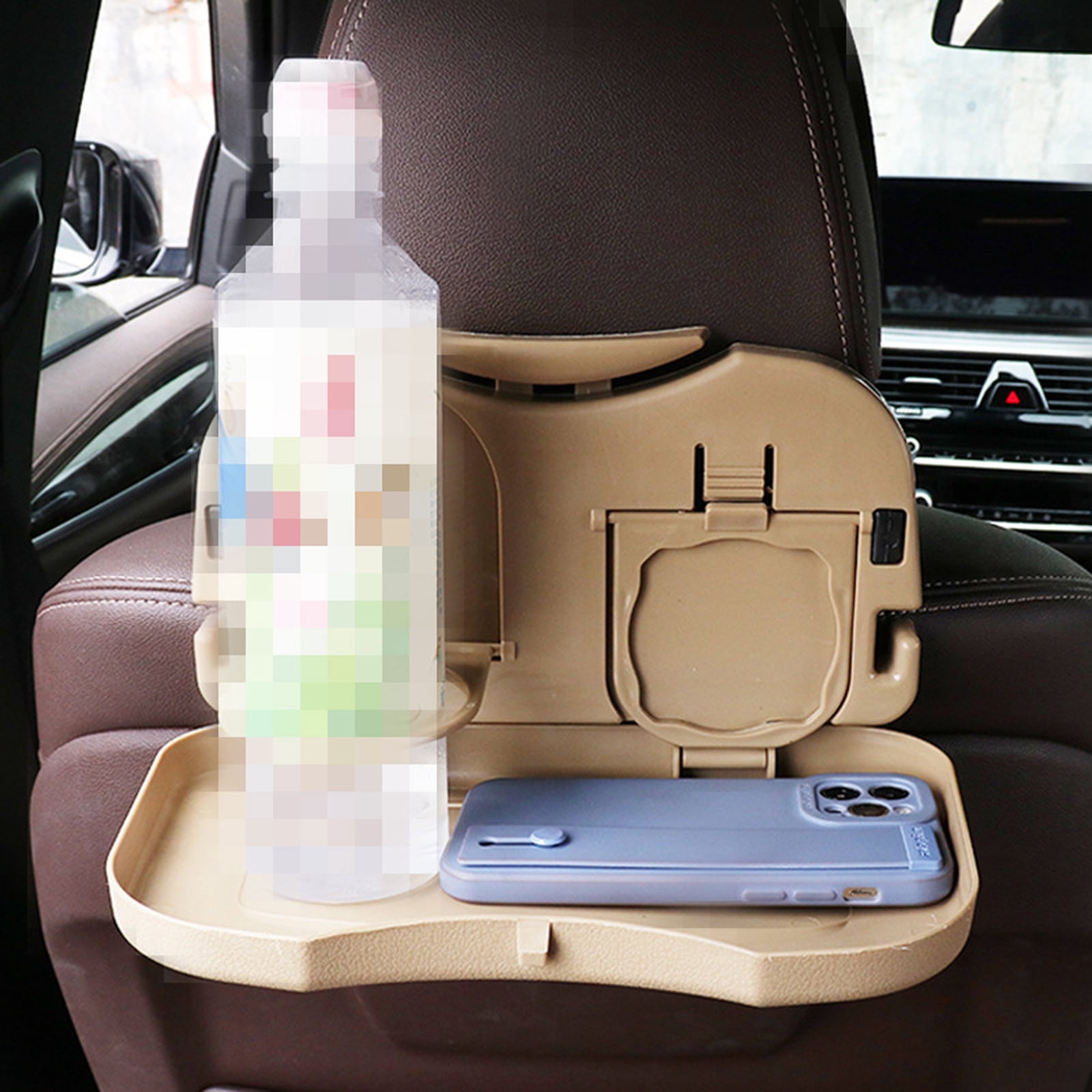 Car Backseat Table Tray With Secure Fastening Systems For Stable Multipurpose Use In Travel Commute Scenarios