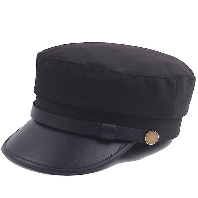 Gorra unisex Baker Boy con visera Boina de vendedor de periódicos Sombrero militar de cadete KOD