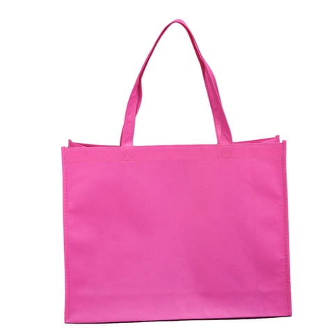 Pink Reusable Grocery Tote Shopping Bags Hand Bags Eco Friendly 10 Pack WeBaG Brand