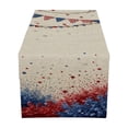 thumbnail image 3 of Memorial Day Saving!4th of July Decorations, Independence Day Table Flag Red White Blue Star Striped Floral Print Dining Table Decoration, 3 of 7