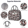 thumbnail image 4 of Reusable skull Lnsulated Lunch Bag for Women & Men-Leakproof Water-Resistant Cooler Tote,Large Capacity(10.6x8.7x6.3in)for Work,Office,Travel,Picnic,Beach., 4 of 7