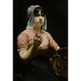 thumbnail image 2 of Paul Peel 11x14 Gold Ornate Wood Frame and Double Matted Museum Art Print Titled - Frances with the Apple (1888), 2 of 4