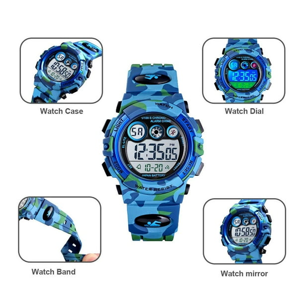 Colorful digital online watch