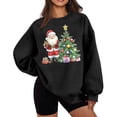 thumbnail image 2 of FDGIU Women's Funny Christmas Graphic Sweatshirt - Plus Size Crewneck Long Sleeve Pullover, Casual Comfy Holiday Tunic Blouse, 2 of 5