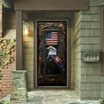 thumbnail image 4 of Patriotic Soldier Door Cover Decoration,Home of the Free 4th of July Front Door Sign Hanging Backdrop for Independence Day Memorial Day Welcome Home Decoration, 4 of 9