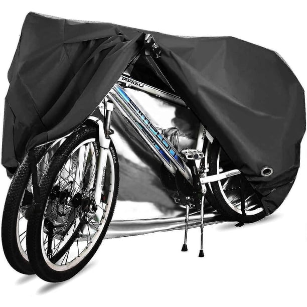 Bicycle Cover For 2 Bicycles Waterproof 210d Breathable Outdoor Bicycle Protective Cover With Lock