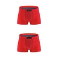 thumbnail image 2 of Becaristey Vibrant Elastic Men s Underwear Shorts Energetic Briefs for Boys Red L 2Set, 2 of 6