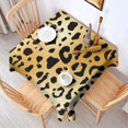 thumbnail image 2 of Gold and Black Of Leopard Print Square Tablecloth,Waterproof Square Table Cover,Wipeable Spillproof Washable Table Cover for Home Kitchen Party Decor 42"X42"(107x107cm), 2 of 6
