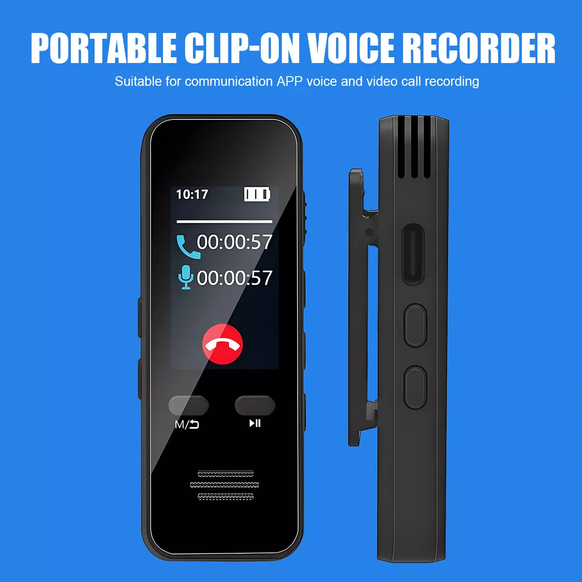 Lecture Digital Voice Recorder Dictaphone Audio MP3 Sound Mini Spy Recorder Mic