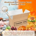 thumbnail image 5 of HomeLife 10pcs Aluminum Foil Insulation Cardboard Box for Fruit Vegetable Fresh Food Express Cold Chain Carton Instead of Foam Box, Size XL, 5 of 10