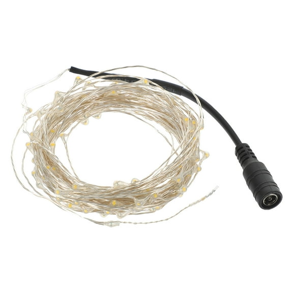 UPKOCH DC 12V 10M Copper Wire LED String Lights for Holiday Party Christmas Decoration (Warm White)
