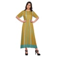 thumbnail image 1 of Moomaya Kurti Longue Imprimée Tenue d'Été Tunique Ligne A pour Femmes, 1 of 5