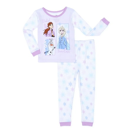 

Frozen 2 Toddler Girls Snug Fit Cotton Long Sleeve Pajamas 2pc Set (2T-5T)