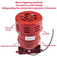 thumbnail image 4 of MS-190 AC220V 110Db Red Mini Motor Alarm Siren High Power Buzzer Electric AC220V, 4 of 11