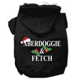thumbnail image 3 of Christmas Pet Dog and Cat Hoodie Screen Printed, "Aberdoggie  Fetch", 3 of 11