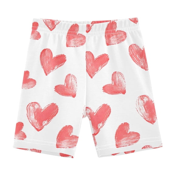 joogoo Red Hearts Girls Lined Shorts Bike Dance Bottoms 6T