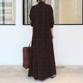 thumbnail image 3 of Chemise Habillée pour Femmes Jupe Longue Manches Longues Poche Automne Printemps Col Chemise, 3 of 6