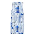 thumbnail image 3 of Santorini island in the Greece Spring Summer Dresses for Women Fashion T-shirt Dress Casual Sleeveless Loose Sundress with Pockets, 3 of 5