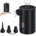 thumbnail image 1 of Bomba eléctrica recargable por USB con indicador de batería, bomba de aire eléctrica con 3 boquillas de aire para colchón inflable, almohada, cama, barco, 1 of 5