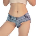 thumbnail image 6 of New European and American women's sexy elastic denim shorts hot pants jeans low waisted bar and nightclub women's clothing, 6 of 12